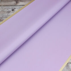 Çiçek Buket Ambalaj Kağıdı Mor Gold Border 20'li Paket - 2