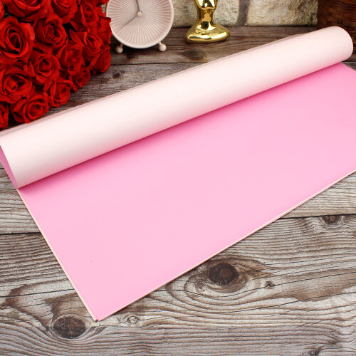 Çiçek Buket Ambalaj Kağıdı Pembe 20'li Paket - Kare Dekor