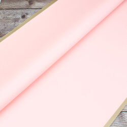 Çiçek Buket Ambalaj Kağıdı Pembe Gold Border 20'li Paket - 2