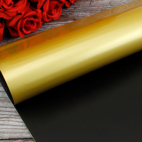 Çiçek Buket Ambalaj Kağıdı Siyah Gold 20'li Paket - Kare Dekor (1)