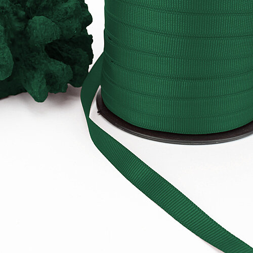 Çift Taraflı 1 cm Grogren Kurdele 250 Metre Makara Çam Yeşili - Toptanalim (1)