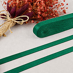 Çift Taraflı 1 cm Saten Kurdele 10 Metre Çam Yeşili - 1