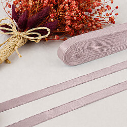 Çift Taraflı 1 cm Saten Kurdele 10 Metre Pudra - 1