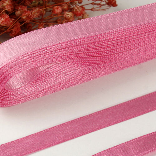 Çift Taraflı 1 Cm Saten Kurdele Pembe - Toptanalim (1)