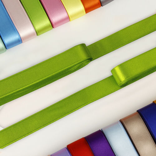 Çift Taraflı 2 Cm Saten Kurdele Koyu Yeşil - 1