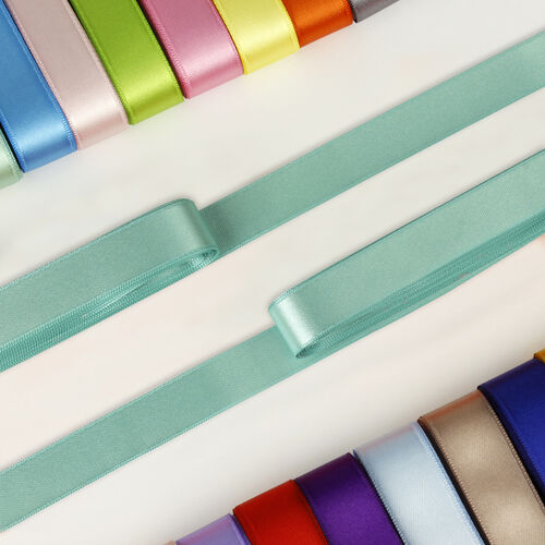 Çift Taraflı 2 Cm Saten Kurdele Turkuaz - 1