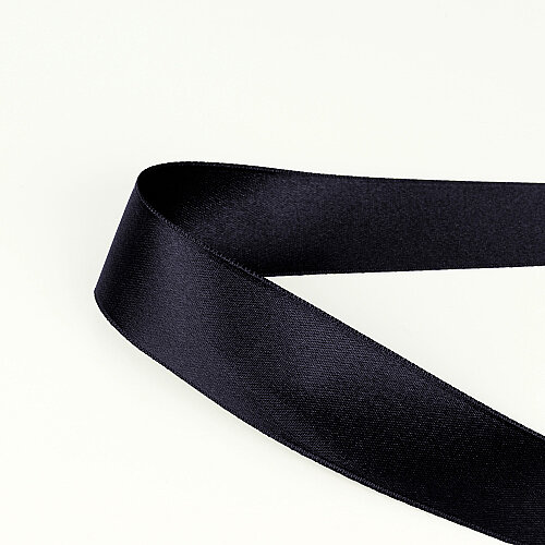 Çift Taraflı 3 Cm Saten Kurdele 10 Metre Koyu Lacivert - 3