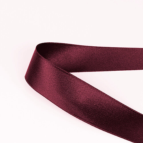 Çift Taraflı 3 Cm Saten Kurdele 10 Metre Mürdüm - 3