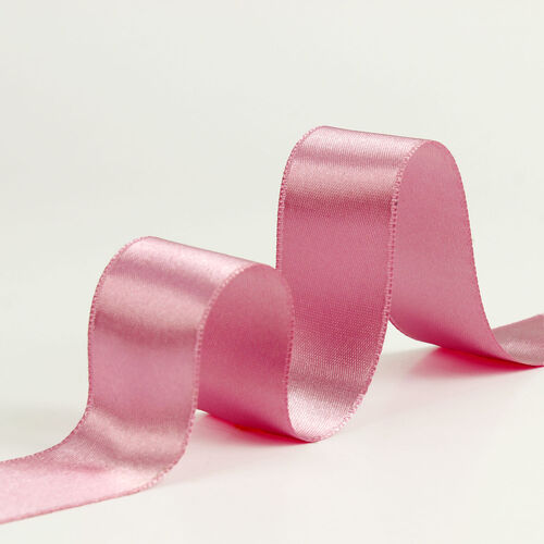 Çift Taraflı 3 Cm Saten Kurdele Pembe - Toptanalim (1)