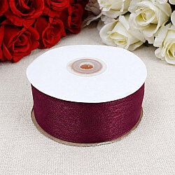  Çift Taraflı 4 cm Organze Kurdele Mürdüm 50 Metre - 3