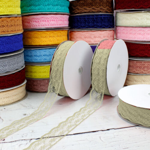 Dantel Şerit Kurdele 2CM Krem 25 metre - 1