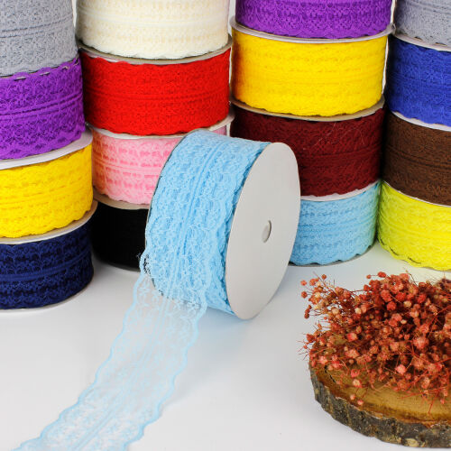 Dantel Şerit Kurdele 4CM Mavi 25 metre - Kare Dekor