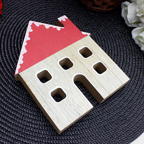Dekoratif Ahşap Ev Obje 13x17 cm - Toptanalim (1)