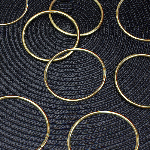 Dekoratif Metal Halka Gold 6,5 cm - Toptanalim (1)