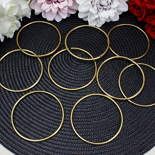 Dekoratif Metal Halka Gold 8 cm - Toptanalim