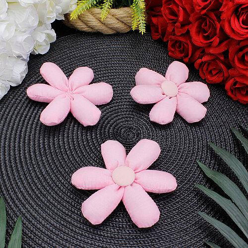 Dolgulu Papatya Çiçek Süs Pembe 10 cm - Toptanalim