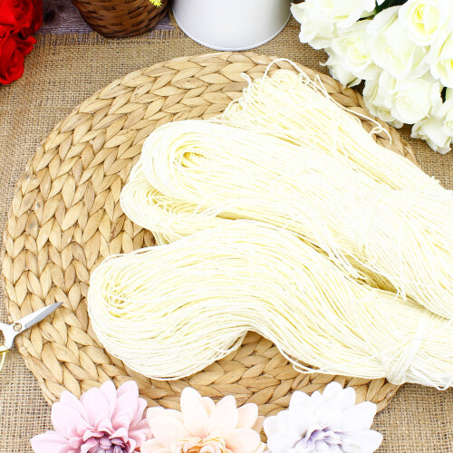 El İşi Kağıt İp Sarılmış Örülmeye Hazır 350 Gr (±50 Gr) Ekru Renk - Toptanalim