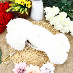 El İşi Kağıt İp Sarılmış Örülmeye Hazır 350 Gr (±50 Gr) Kırık Beyaz Renk - 2