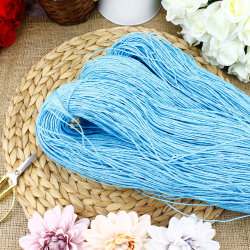 El İşi Kağıt İp Sarılmış Örülmeye Hazır 350 gr (+-50 gr) Mavi Renk - 1