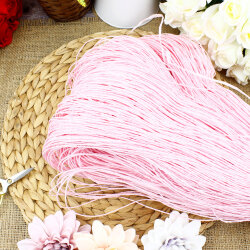 El İşi Kağıt İp Sarılmış Örülmeye Hazır 350 Gr Açık Pembe - 1