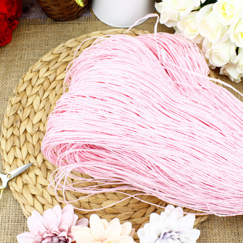 El İşi Kağıt İp Sarılmış Örülmeye Hazır 350 Gr Açık Pembe - Toptanalim