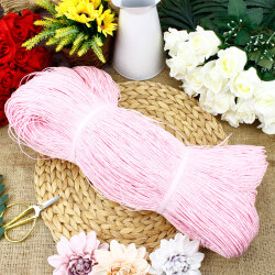 El İşi Kağıt İp Sarılmış Örülmeye Hazır 350 Gr Açık Pembe - 2