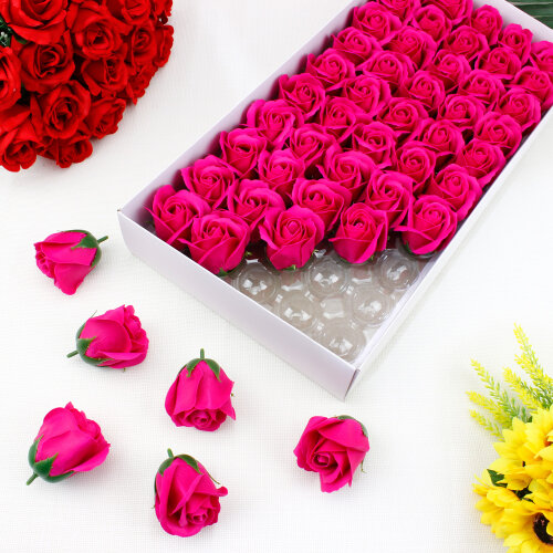 Fuşya Sabun Gül 50’li Paket - Toptanalim