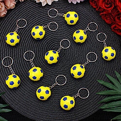 Futbol Topu Anahtarlık Sarı Lacivert 12’li Paket - 2