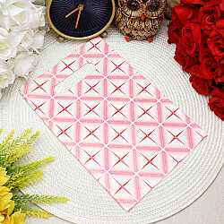 Geometrik Desenli Hediyelik El Geçme Poşeti Pembe 17x25 cm 50’li Paket - 1