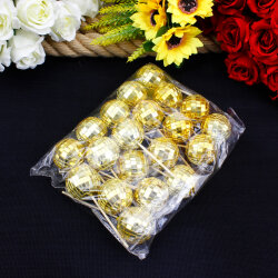 Gold Aynalı Kürdanlı Disko Topu 4 Cm - 4