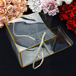 Gold Köşeli İpli Asetat Çanta 12X12X12 - 3