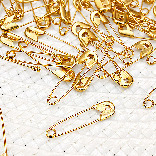 Gold Metal Çengelli İğne 2 cm - Toptanalim (1)