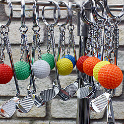 Golf Sopalı Renkli Top Anahtarlık 12’li Paket - 1