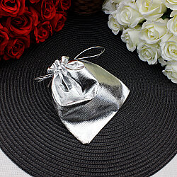 Gümüş Lame Parlak Kese 12x14 cm (50’li Paket) - 2