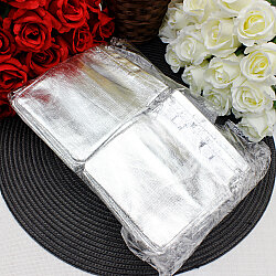 Gümüş Lame Parlak Kese 12x14 cm (50’li Paket) - 4