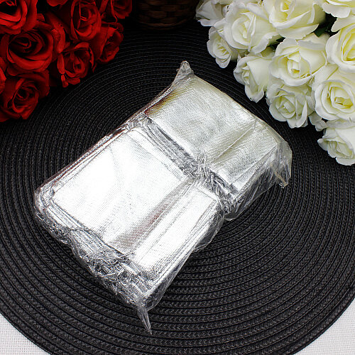 Gümüş Lame Parlak Kese 7x9 cm (100’lü Paket) - 4