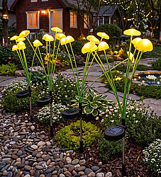 Güneş Enerjili Deniz Anası Solar Bahçe Lambası 2’li Set - 1