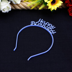 Happy Birthday Yazılı Taç Mavi - 1