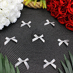 Happy Everyday Baskılı Saten Fiyonk 5 CM Gri - 1
