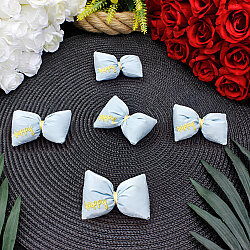 Happy Yazı İşlemeli Dolgulu Fiyonk Mavi 7 cm - 1