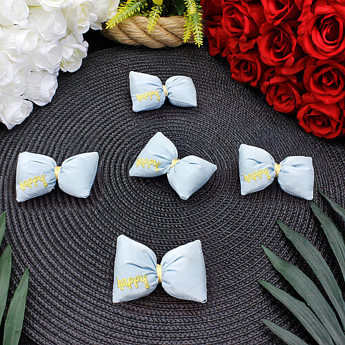 Happy Yazı İşlemeli Dolgulu Fiyonk Mavi 7 cm - Toptanalim