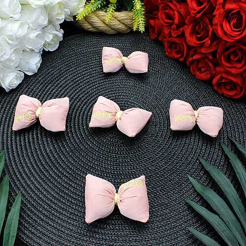 Happy Yazı İşlemeli Dolgulu Fiyonk Pudra 7 cm - Toptanalim