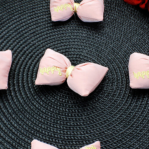 Happy Yazı İşlemeli Dolgulu Fiyonk Pudra 7 cm - Toptanalim (1)