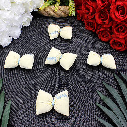 Happy Yazı İşlemeli Dolgulu Fiyonk Sarı 7 cm - Toptanalim