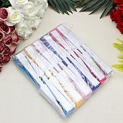 Hediyelik Asorti Renkli Payetli Nakışlı Şık Yelpaze 12’li Paket - 8