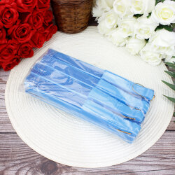 Hediyelik Mavi Renk Şık Yelpaze 12’li Paket - 2