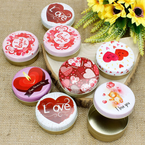 I Love You Teneke Kutu Asorti - Kare Dekor (1)