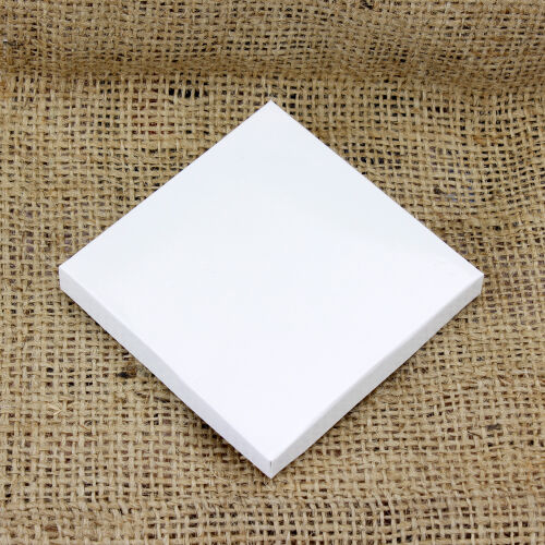 Kutu İçi Yükseklik Beyaz 8x8x1 CM - Kare Dekor