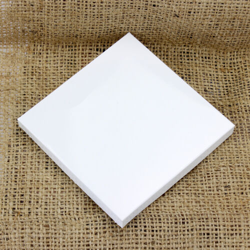 Kutu İçi Yükseklik Beyaz 9x9x1 CM - Kare Dekor