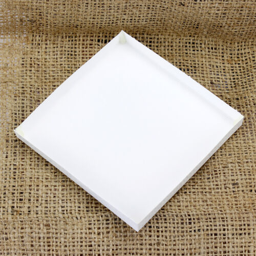 Kutu İçi Yükseklik Beyaz 9x9x1 CM - Kare Dekor (1)